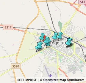 Mappa Via Luigi Rovelli, 71122 Foggia FG, Italia (1.42818)