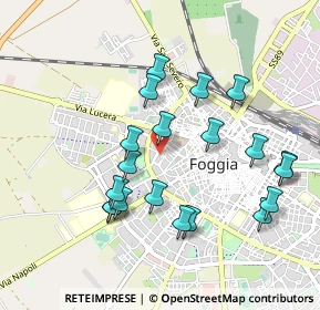 Mappa Via Carlo Baffi, 71121 Foggia FG, Italia (1.002)