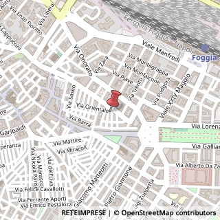 Mappa Via Santa Maria della Neve, 37, 71100 Foggia, Foggia (Puglia)