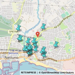 Mappa Via Cisterna, 00048 Nettuno RM, Italia (0.5355)