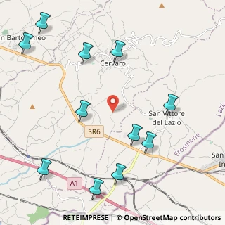 Mappa Via Rotarelle, 03044 Cervaro FR, Italia (2.83)