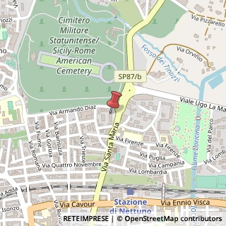 Mappa Via Santa Maria, 97, 00048 Nettuno, Roma (Lazio)