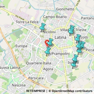Mappa Via Calatafimi, 04100 Latina LT, Italia (1.19364)