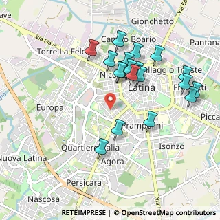 Mappa Via Calatafimi, 04100 Latina LT, Italia (1.01158)