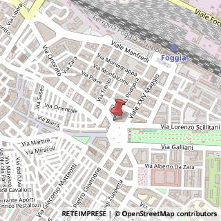 Mappa Via Alfonso Torelli, 4, 71121 Foggia, Foggia (Puglia)