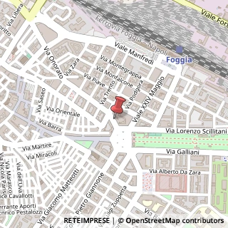 Mappa Via Torelli Alfonso, 22, 71121 Foggia, Foggia (Puglia)