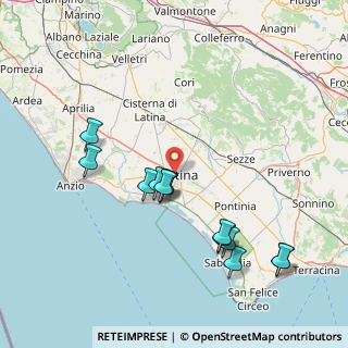 Mappa Via Aniene, 04100 Latina LT, Italia (17.02923)