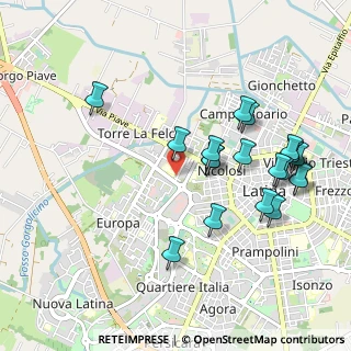 Mappa Via Aniene, 04100 Latina LT, Italia (1.1005)