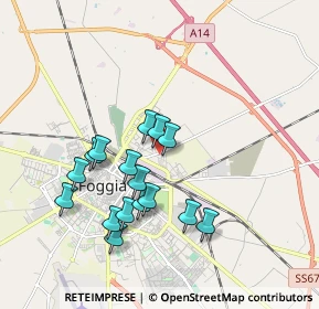 Mappa Via Tratturo Castiglione, 71100 Foggia FG, Italia (1.78688)