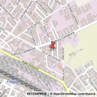 Mappa Via Tratturo Castiglione, 26, 71100 Foggia, Foggia (Puglia)
