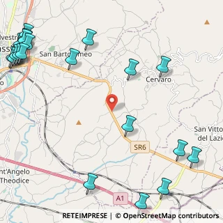Mappa Via Casilina Sud, 03044 Cervaro FR, Italia (3.706)
