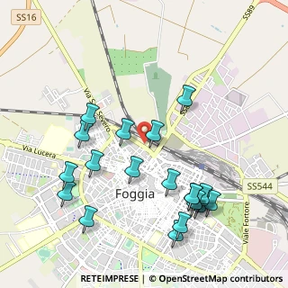Mappa Via Sant'Alfonso dè Liguori, 71121 Foggia FG, Italia (1.193)
