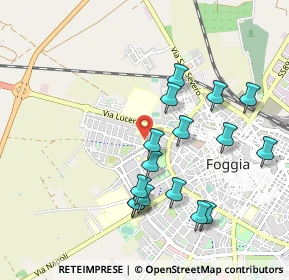 Mappa Via Mario Altamura, 71122 Foggia FG, Italia (1.02125)
