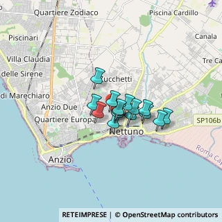 Mappa Via San Giacomo, 00048 Nettuno RM, Italia (0.988)