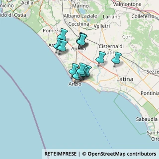 Mappa Via San Giacomo, 00048 Nettuno RM, Italia (9.39765)