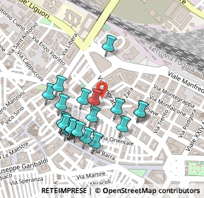 Mappa Via Conciatoi, 71121 Foggia FG, Italia (0.2305)