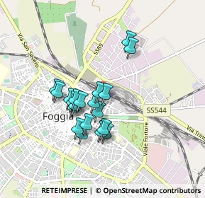 Mappa Via Montegrappa, 71121 Foggia FG, Italia (0.7475)