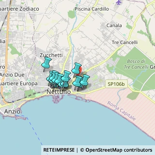 Mappa Via Isarco, 00048 Nettuno RM, Italia (1.26647)