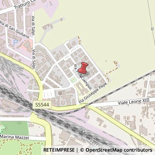 Mappa Via San Antonio a Capodimonte, 23, 71121 Foggia, Foggia (Puglia)