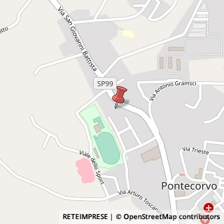 Mappa Via San Giovanni Battista, snc, 03037 Pontecorvo, Frosinone (Lazio)