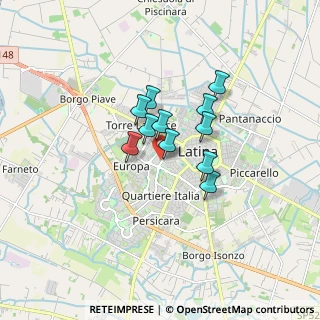 Mappa Viale Nervi Pier Luigi, 04100 Latina LT, Italia (1.16545)