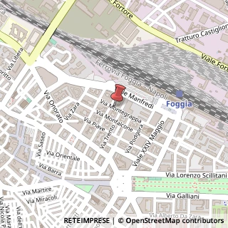 Mappa Via Montegrappa,  80, 71100 Foggia, Foggia (Puglia)