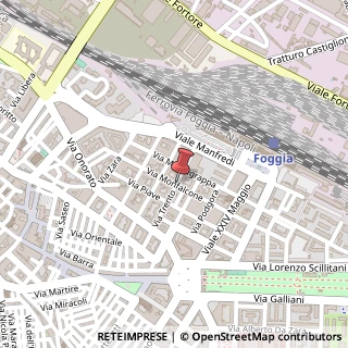 Mappa Via Monfalcone, 82, 71121 Foggia, Foggia (Puglia)