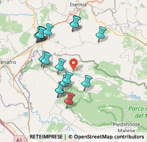 Mappa Via San Rocco, 81010 Gallo Matese CE, Italia (7.76118)