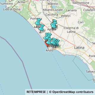 Mappa Via del Marinaro, 00042 Anzio RM, Italia (8.61909)