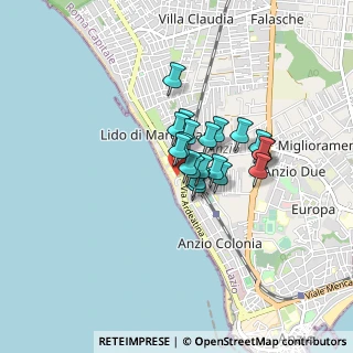 Mappa Via del Marinaro, 00042 Anzio RM, Italia (0.537)