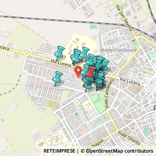 Mappa Via Michele Menichella, 71122 Foggia FG, Italia (0.25)