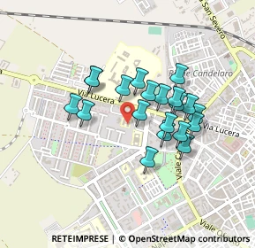 Mappa Via Michele Menichella, 71122 Foggia FG, Italia (0.369)