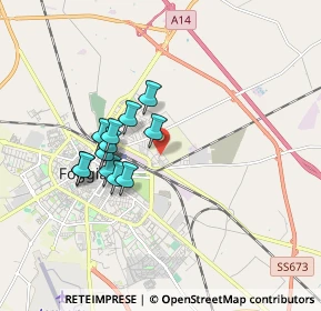 Mappa Via Ciampoli Vito, 71121 Foggia FG, Italia (1.4975)