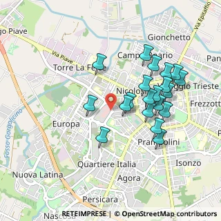 Mappa Via P. L. Nervi presso Centro Commerciale LATINA FIORI Torre 5 