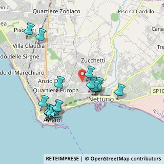 Mappa Via Pietro Nenni, 00048 Nettuno RM, Italia (2.18)
