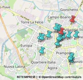 Mappa V.le Pier Luigi Nervi, 04013 Latina LT, Italia (1.02)
