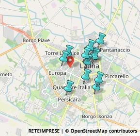 Mappa V.le Pier Luigi Nervi, 04013 Latina LT, Italia (1.305)