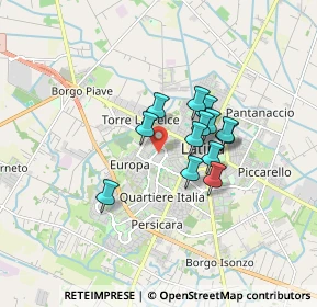 Mappa V.le Pier Luigi Nervi, 04013 Latina LT, Italia (1.26231)