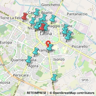 Mappa Via Tiziano, 04100 Latina LT, Italia (1.0545)