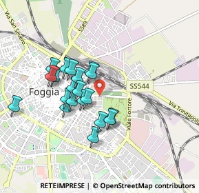 Mappa Via Alberto da Zara, 71121 Foggia FG, Italia (0.7795)