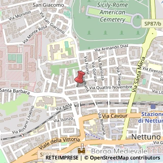 Mappa Via montenero 9, 00048 Nettuno, Roma (Lazio)