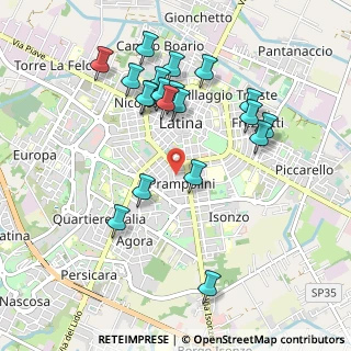 Mappa Via Nino Bixio, 04100 Latina LT, Italia (1.0405)