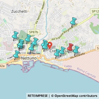Mappa Via Rodi, 00048 Nettuno RM, Italia (1.04533)