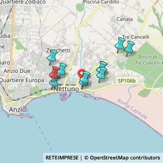 Mappa Via Lampedusa, 00048 Nettuno RM, Italia (1.44091)