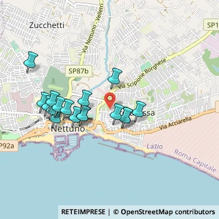 Mappa Via Pietro Comastri, 00048 Nettuno RM, Italia (0.93471)