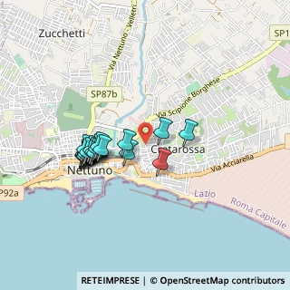 Mappa Via Pietro Comastri, 00048 Nettuno RM, Italia (0.862)