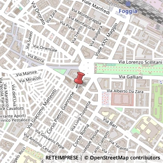 Mappa Corso Pietro Giannone, 23, 71121 Foggia, Foggia (Puglia)