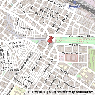 Mappa Corso Pietro Giannone, 1, 71121 Foggia, Foggia (Puglia)