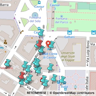 Mappa Via Quattro Novembre, 71100 Foggia FG, Italia (0.075)