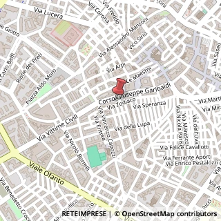 Mappa Corso Giuseppe Garibaldi, 95, 71121 Foggia, Foggia (Puglia)